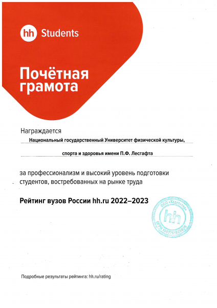 НГУ им. П.Ф. Лесгафта, Санкт-Петербург в рейтинге лучших вузов по ...